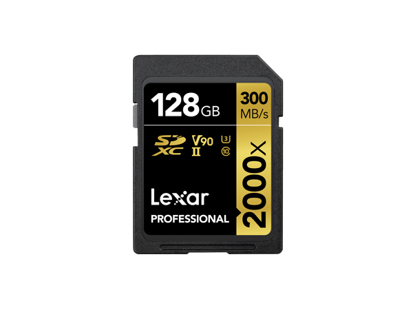 Card de memorie Lexar Professional 2000x, 128GB, SDXC, UHS-II U3, V90 „LSD2000128G-BNNNG” (timbru verde 0.03 lei)