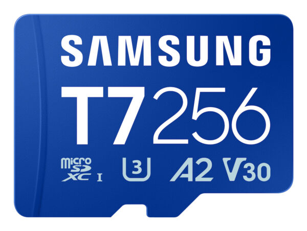 SAMSUNG T7 microSD Memory Card 256GB for Smartphones Tablets and Handheld Consoles up to 170MB/s Read „MB-MB256T/WW” (timbru verde 0.03 lei)