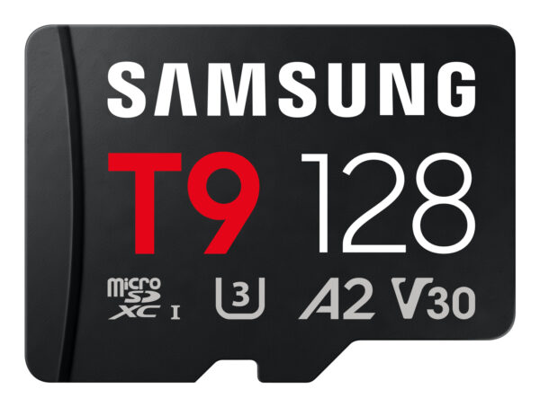 SAMSUNG T9 microSD memory card 128GB up to 200MB/s read and 130MB/s write „MB-MH128T/WW” (timbru verde 0.03 lei)