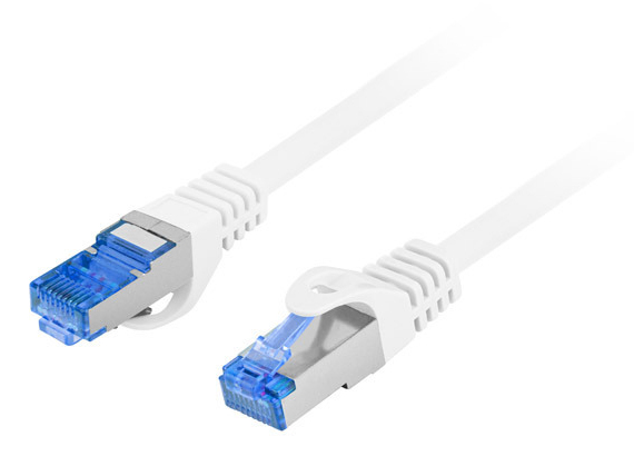 PATCHCORD CAT.6A S/FTP LSZH CCA 2M WHITE „PCF6A-10CC-0200-W” (timbru verde 0.08 lei)