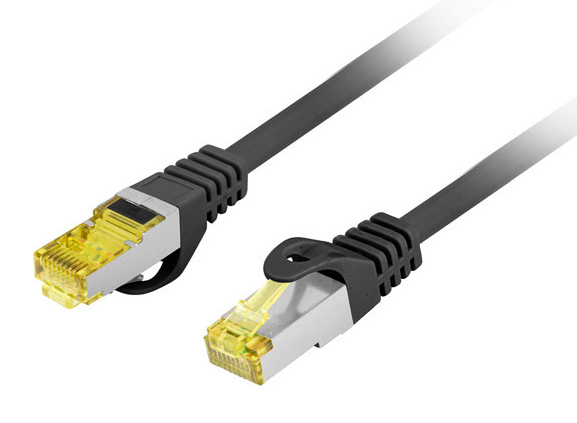 PATCHCORD CAT.6A S/FTP LSZH CU 1M BK „PCF6A-10CU-0100-BK” (timbru verde 0.08 lei)