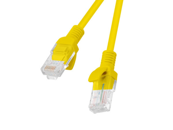 Patch cord Lanberg Cat.6 UTP 0.5M m galb „PCU6-10CC-0050-Y” (timbru verde 0.08 lei)