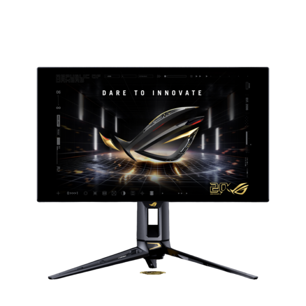 Monitor Asus ROG Swift OLED PG27AQWP-G EDITION 20, 26.5″, QHD, 2560 x 1440, HDMI, DisplayPort, AMD FreeSync Premium, G-SYNC, Pivot, 540 Hz, 0.02ms, Negru, 90LM0CF0-B02971 „PG27AQWP-G” (timbru verde 7 lei)