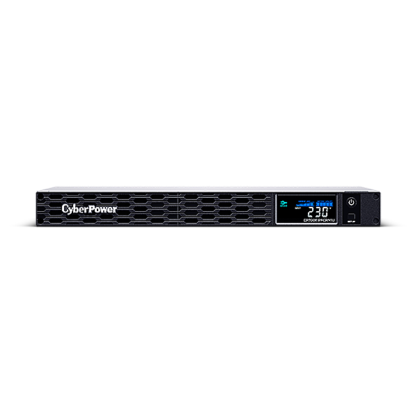 UPS CYBER POWER Line Int. cu Sinusoida Pura,rack 1U, 700VA/ 420W AVR,6xIEC,LCD,2x 6V/8Ah,Backup 2-9min,incarc.8h,USB,RS232,RJ45,slot SNMP,GreenP,seria CP „CP700EIPFCRM1U” (timbru verde 11 lei)