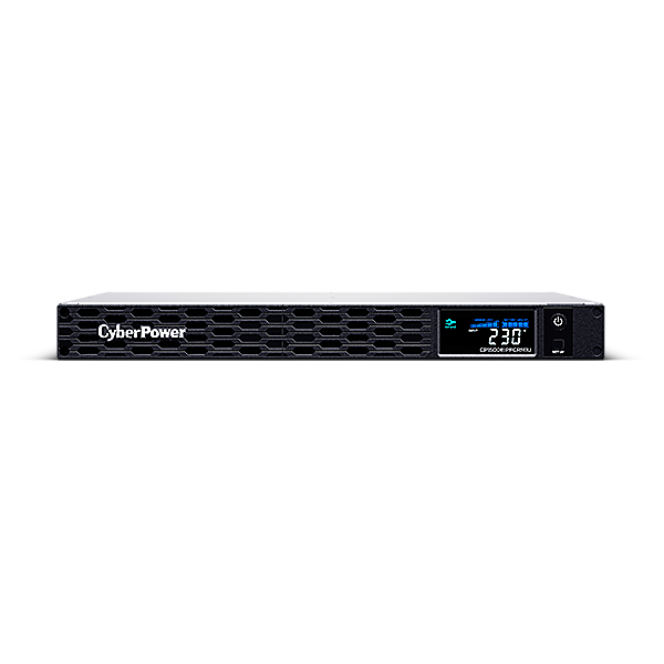 UPS CYBER POWER Line Int. cu Sinusoida Pura,rack 1U,1500VA/ 900W AVR,6xIEC,LCD,4x 6V/9Ah,Backup 2-9min,incarc.8h,USB,RS232,RJ45,slot SNMP,GreenP,seria CP „CP1500EIPFCRM1U” (timbru verde 11 lei)