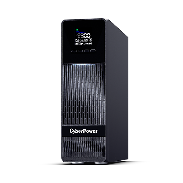 UPS CYBER POWER Online dubla conversie cu Sinusoida Pura, slim tower, 2000VA 1800W, 2xIEC C13 2xSchuko, 4x 12V/9Ah, USB,RS232, Slot SNMP, GreenP, seria OLS, „OLS2KECR” (timbru verde 11 lei)