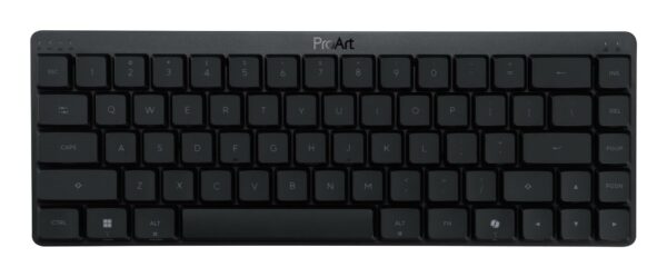 Tastatura Wireless Mecanica ASUS ProArt KD300, USB + RF 2.4GHz + Bluetooth, Backlit RGB, Switch Low-Profile Optical (Negru) „90XB0AN0-MKB020” (timbru verde 0.8 lei)