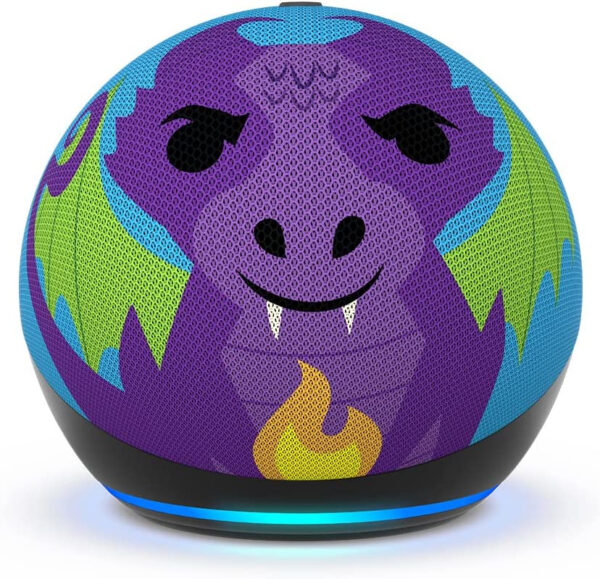 Boxa portabila Echo Dot 5 Generation Kids Dragon Design „B09L58QFKY” (timbru verde 0.8 lei)