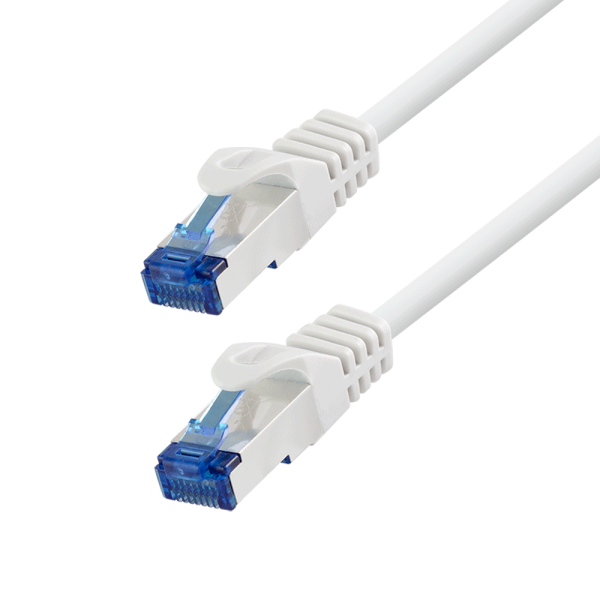 PATCH CORD S/FTP LOGILINK Cat6a, LSZH, Ultraflex, cupru, PoE/PoE+/PoE++, 2 m, alb, AWG26, dublu ecranat „C6A051S” (timbru verde 0.08 lei)