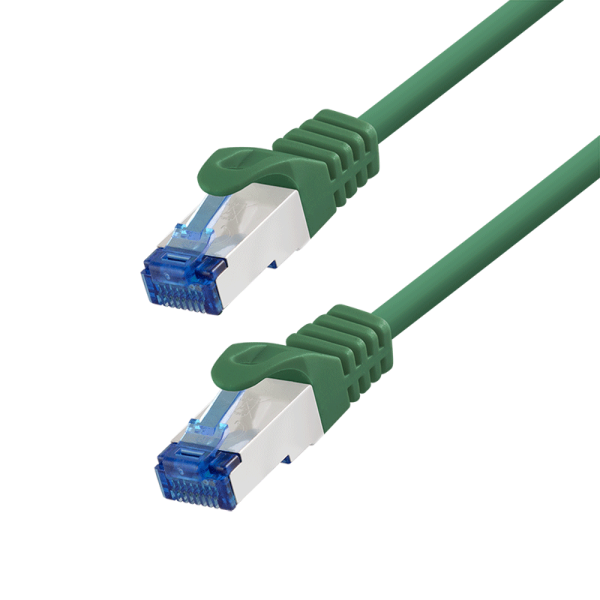 PATCH CORD S/FTP LOGILINK Cat6a, LSZH, Ultraflex, cupru, PoE/PoE+/PoE++, 2 m, verde, AWG26, dublu ecranat „C6A055S” (timbru verde 0.08 lei)