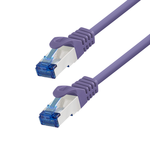 PATCH CORD S/FTP LOGILINK Cat6a, LSZH, Ultraflex, cupru, PoE/PoE+/PoE++, 2 m, violet, AWG26, dublu ecranat „C6A059S” (timbru verde 0.08 lei)