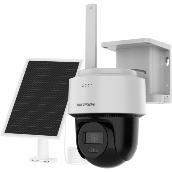 CAMERA IP BULLET 4MP CU PANOU SOLAR „DS-2CFSP4/4G(2.8MM)” (timbru verde 0.8 lei)