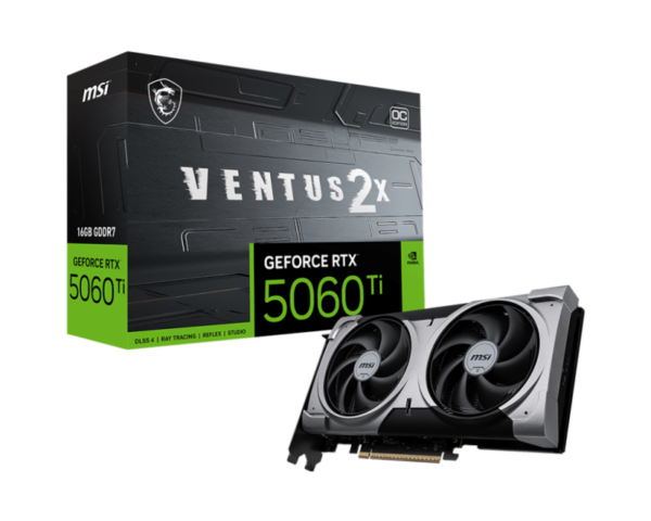 MSI GEFORCE RTX 5060TI VENTUS 2X OC 16GB „GEFORCE RTX 5060TI 16G VENTUS 2X OC PLUS”