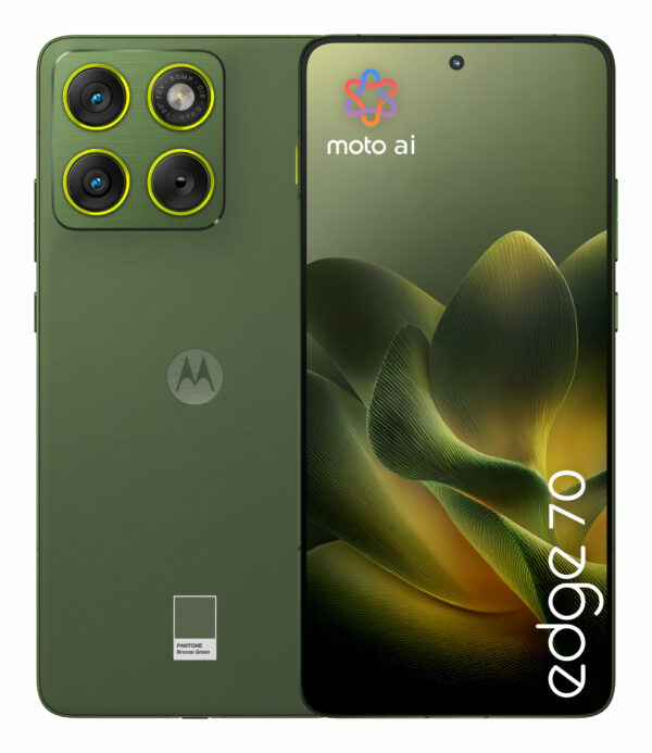 Smartphone Edge 70 512GB 12GB RAM 5G Dual SIM Bronze Green „PBA50033SE” (timbru verde 0.45 lei)