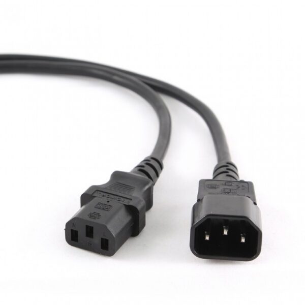 CABLU alimentare GEMBIRD 1.8m, intrare C13, iesire C14, 10A, 3×0.75mm3, black, „PC-189-075-1.8M” (timbru verde 0.18 lei)