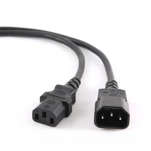 CABLU alimentare GEMBIRD 5m, intrare C13, iesire C14, 10A, 3x1mm3, black, „PC-189-075-5M” (timbru verde 0.18 lei)