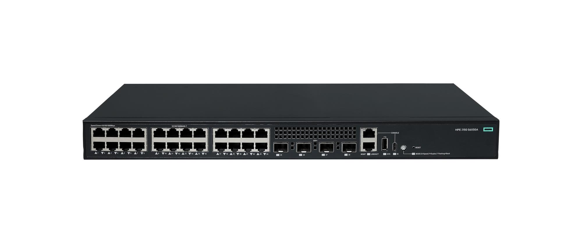 NET SWITCH 24PORT 1000M/CW 2050 S6X50A ARUBA BY HPE „S6X50A” (timbru verde 2 lei)