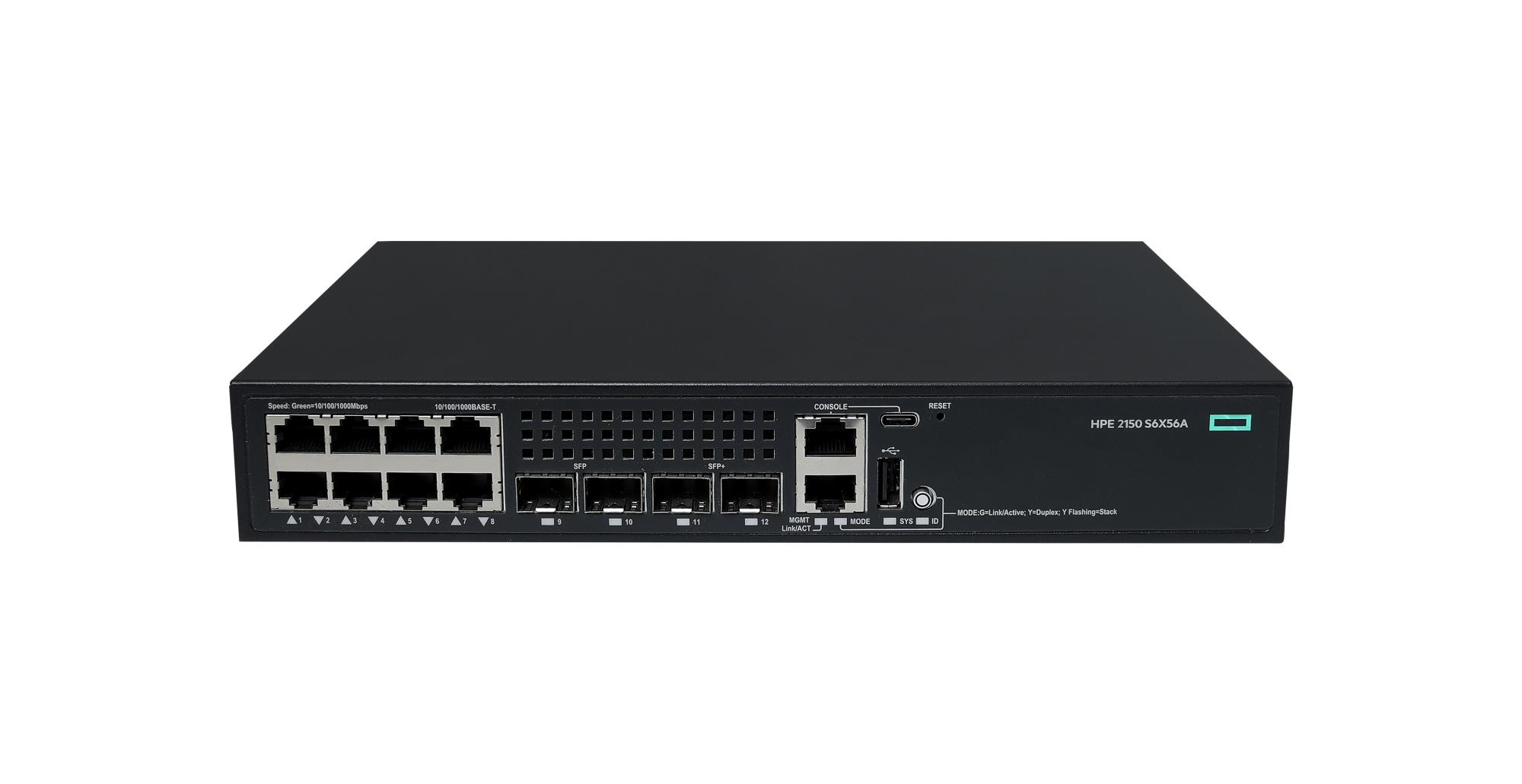 NET SWITCH 8PORT 1000M/CW 2150 S6X56A ARUBA BY HPE „S6X56A” (timbru verde 2 lei)