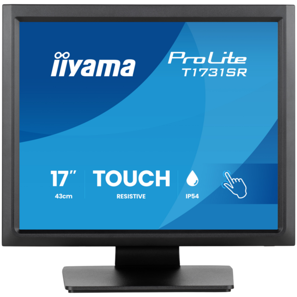 IIYAMA Monitor ProLite T1731SR-B2S 17″ touchscreen TN 1280×1024 5:4 5ms serial resistive anti-glare treatment IP54 (front) „T1731SR-B2S” (timbru verde 7 lei)
