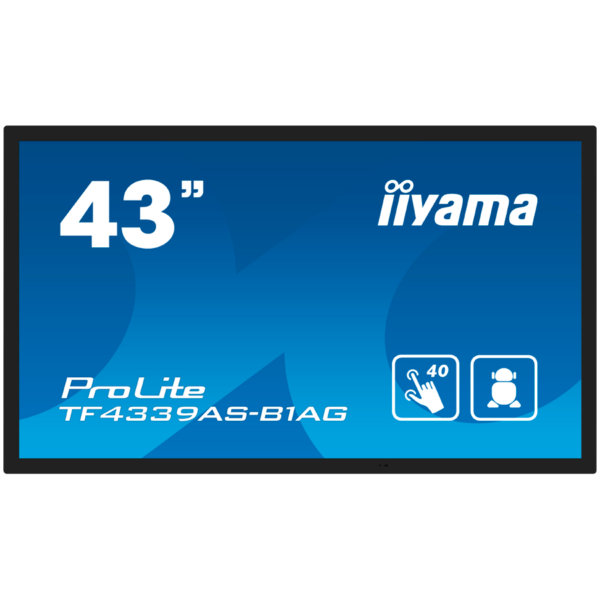 IIYAMA Prolite TF4339AS-B1AG Business Monitor – 108 cm (42.5″), 4K UHD (3840×2160), IPS LED, 60Hz, 8ms, 500 cd/m2 „TF4339AS-B1AG” (timbru verde 7 lei)