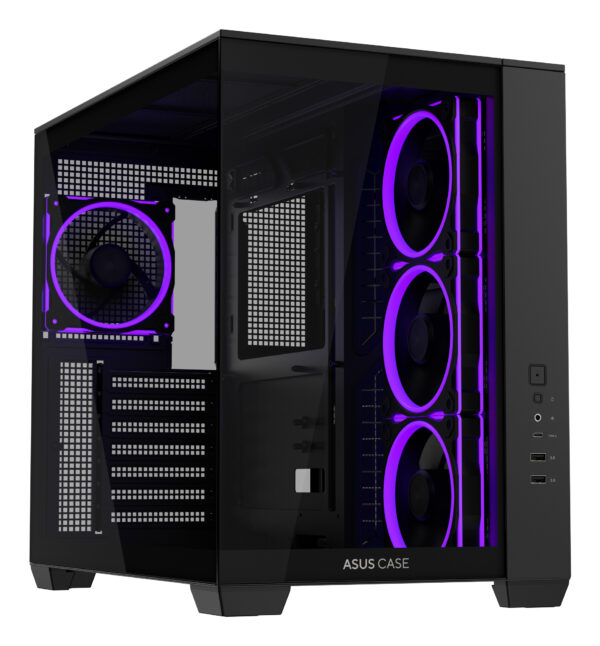 Carcasa Asus A32 PLUS TG ARGB BLACK”A32 PLUS TG ARGB BLACK”