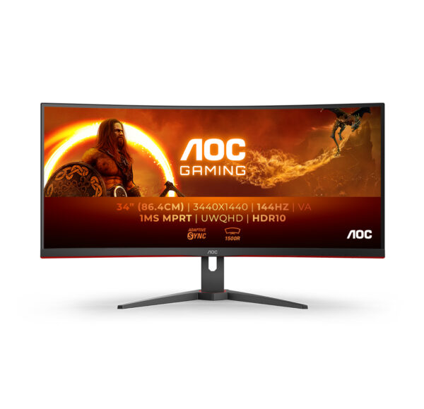Monitor AOC 34″ CU34G2XE/BK”CU34G2XE/BK” (timbru verde 7 lei)