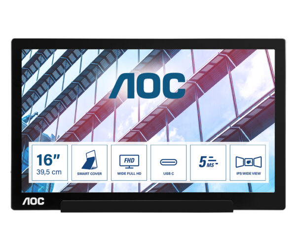 Monitor AOC 15.6″ i1601P”I1601P” (timbru verde 7 lei)