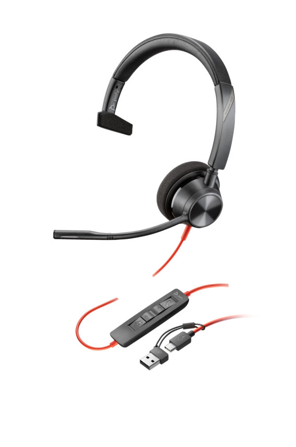 Poly BW 3310 Mono USB-C HS +USB-C/A”8X215AA” (timbru verde 0.18 lei)