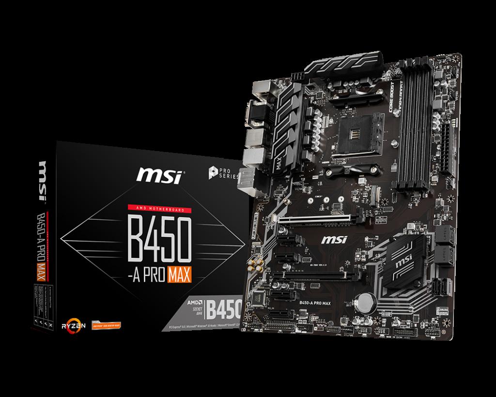 MB AMD MSI AM4 B450-A PRO MAX”B450-A PRO MAX”