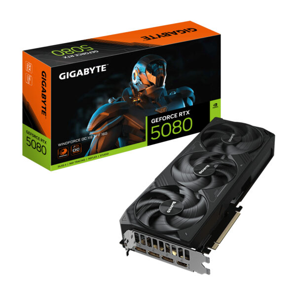GIGABYTE GeForce RTX 5080 WINDFORCE OC V2 SFF 16G”GV-N5080WF3OCV2-16GD”