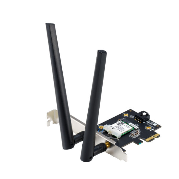 ASUS BE6500 Tri Band PCI-E WiFi 7 802.11be Adapter”PCE-BE6500″ (timbru verde 0.18 lei)