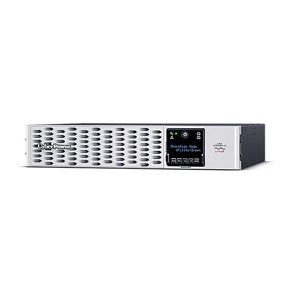 UPS CYBER POWER Line Int. cu sin. pura, cu management, Rack 2U, LCD, 3000VA/3000W, AVR, 8x IEC, baterie Litiu-Ion RB1290X4N, incarcare pana la 4h, USB, RS232, slot SNMP, APFC, EPO, hot-swapp, GreenPower, „PRL3000ERT2UC” (timbru verde 40 lei)